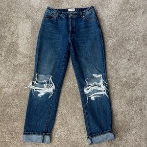 Rolla Distressed Blue Jeans